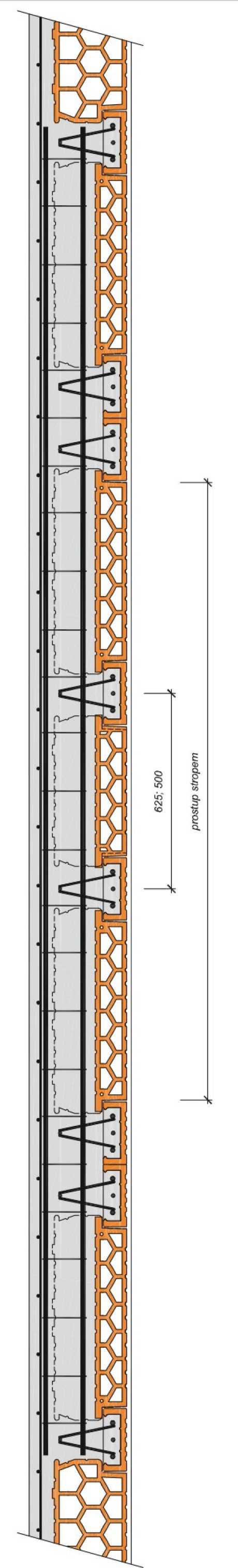 Porotherm strop příklady použití