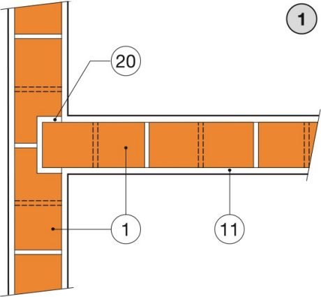 Připojení příčky do drážky