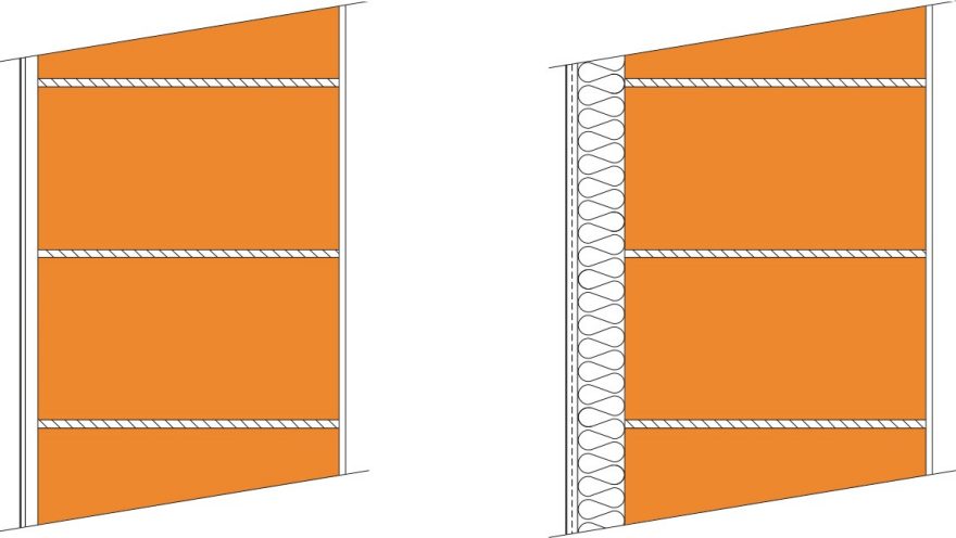 Akustické vlastnosti oboustranně omítnutého zdiva