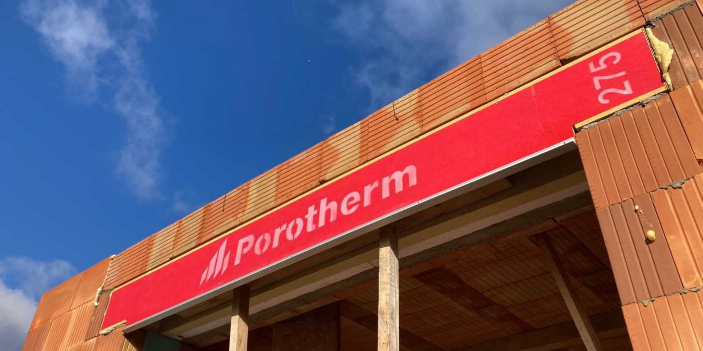 Fotografie Překlady Porotherm - hrubá stavba - nové 2022